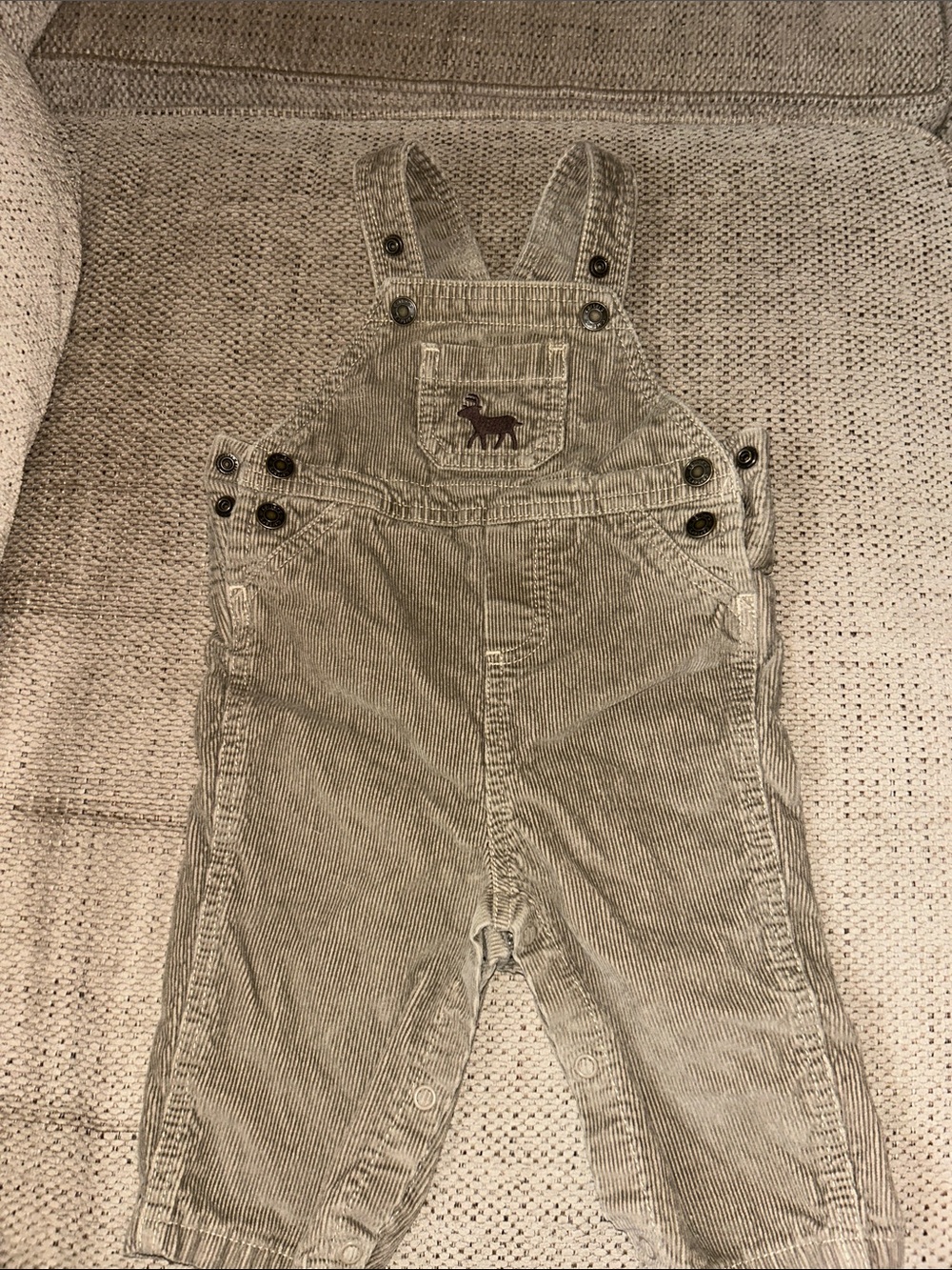 Carters Corduroy Overalls for Kids in tan